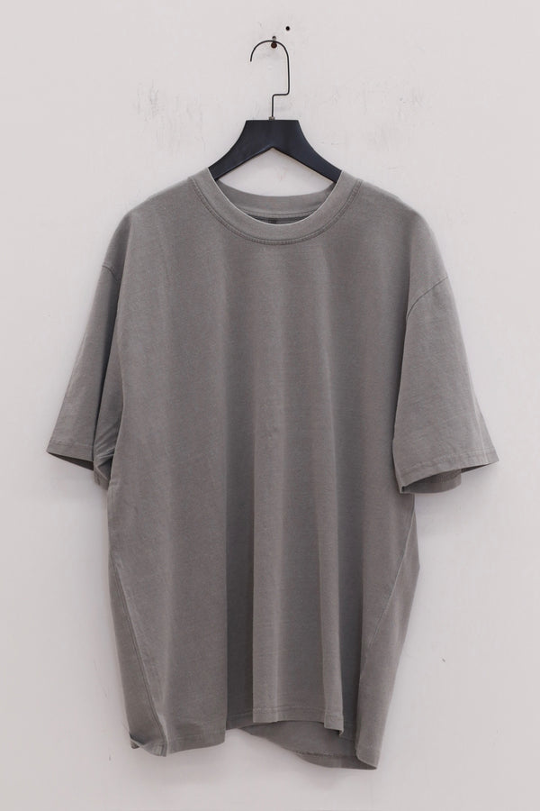 BASERANGE crew neck short sleeve T-shirt France BAS-TOBTE-CO-WI24-XWYH BASALT GREY